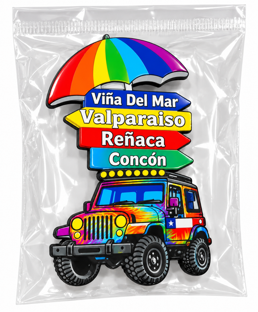 Imán de Chile 🇨🇱– Souvenir magnético 🧲 🚗