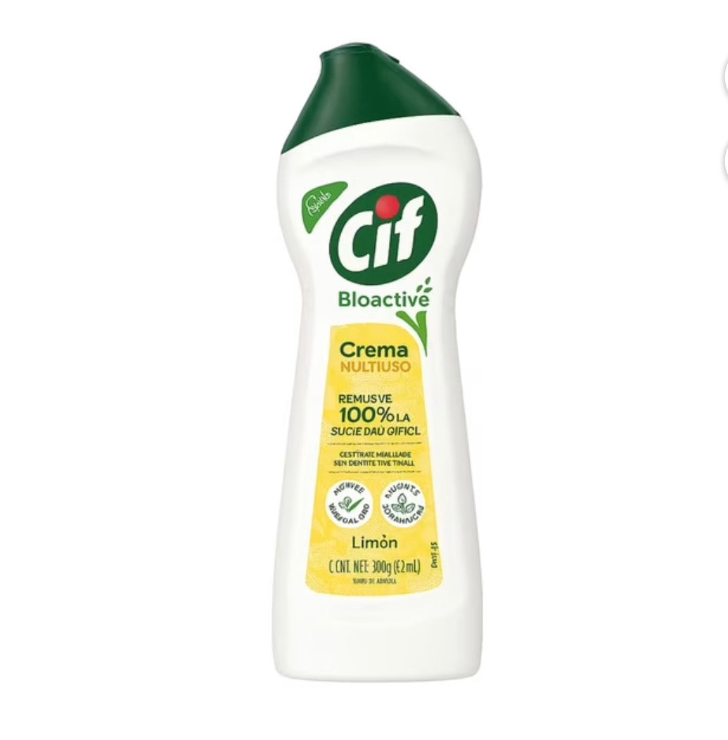 CIF
Limpiador en Crema Multiuso Limón Botella, 350 gr
