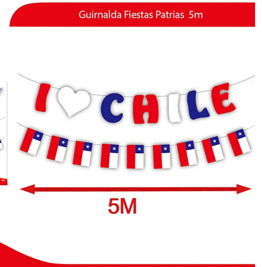 Guirnalda Fiestas Patrias 5m