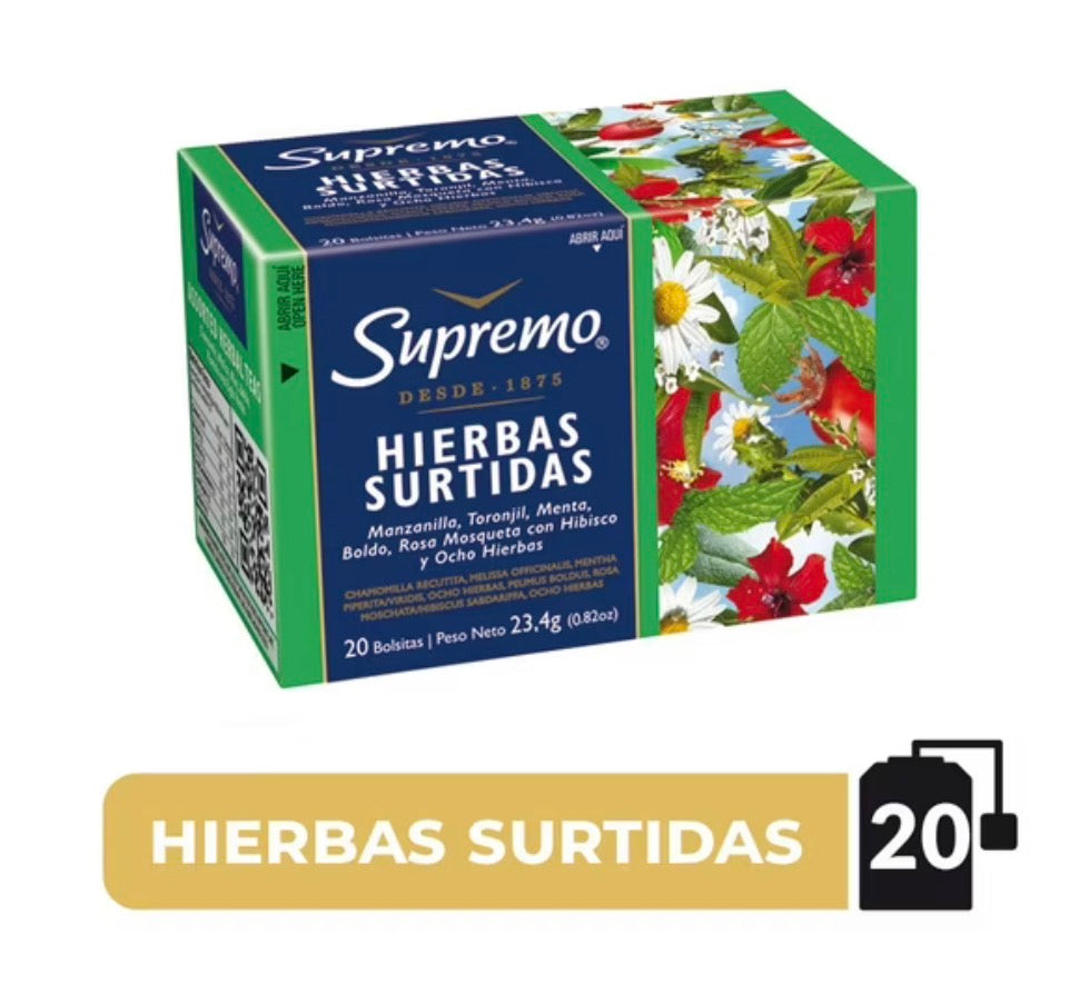 Supremo
Hierba Surtidas Caja, 23,4 g
