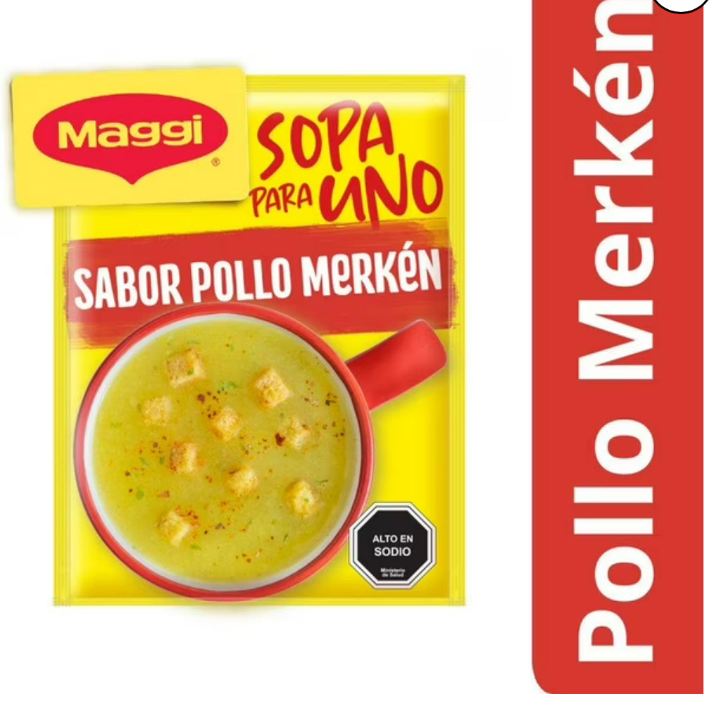 Sopa para Uno Sabor Pollo Merkén Sobre, 16 g