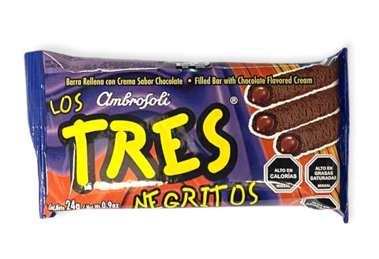 Tres negritos un chocolate UN, 24 gr
