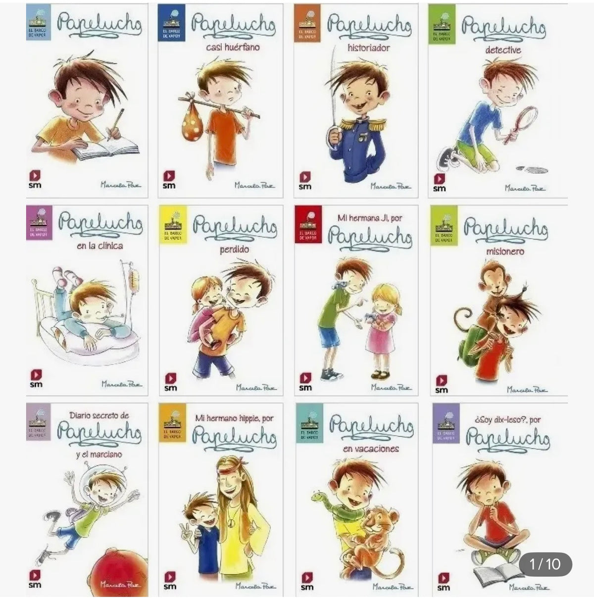 Papelucho Pack - 12 Libros Mas Muñeco
