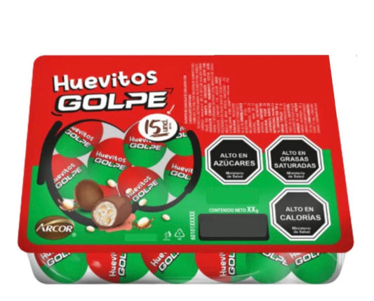 Huevitos De Chocolate Golpe De Arcor (caja Con 15 Unidades) 94 gr