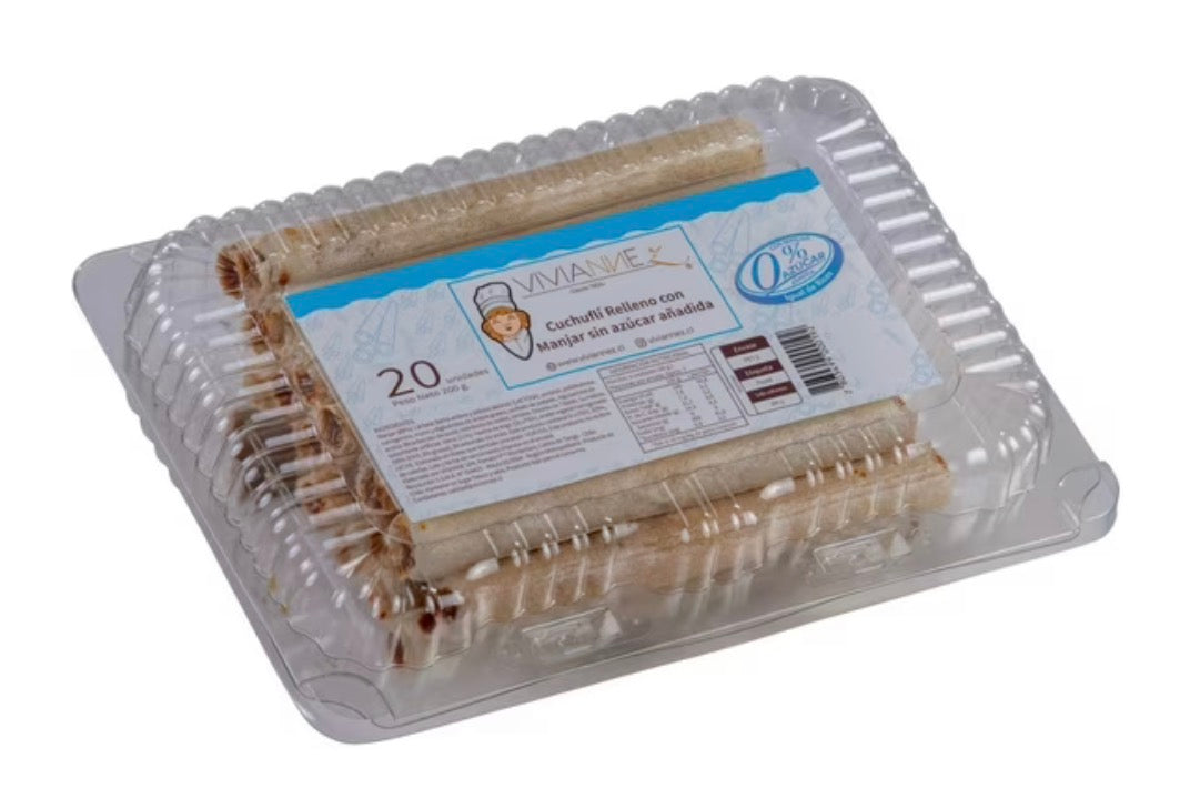 Cuchuflies chilenos, Sin Azúcar Añadida 20 Un, 200 g