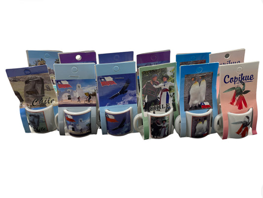 Tacitas Miniatura Souvenir Paisajes De Chile