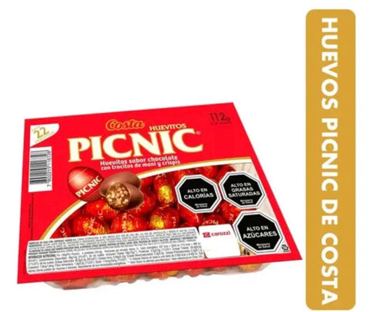 Huevito Picnic chocolate 112 gr 22 un