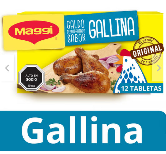 Maggi
Caldo Sabor Gallina Maggi 12 Tabletas 132 g