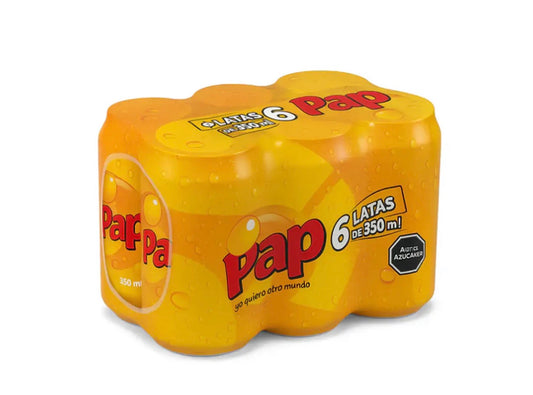 Pack 6 latas‼️Bebida Gaseosa Pap Lata 350 Ml
