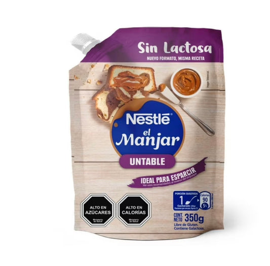 Manjar Nestlé sin Lactosa gluten free, 350 g