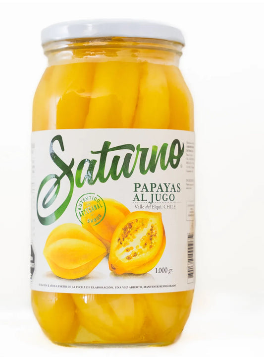 Papayas en Conserva Saturno 1 kg