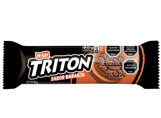Galleta tritón chocolate naranja 116 grs