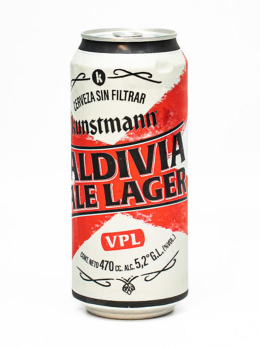 Lata cerveza Kunstmann Valdivia Pale Lager 5,2° 470 cc un