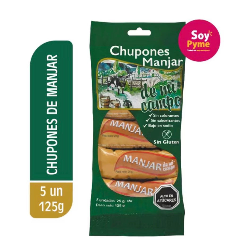De Mi Campo
Manjar En Chupones, 125 g gluten free