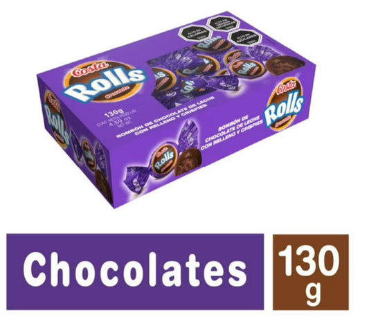 Costa
Chocolate Bombon Rolls Crocante, 130 ml