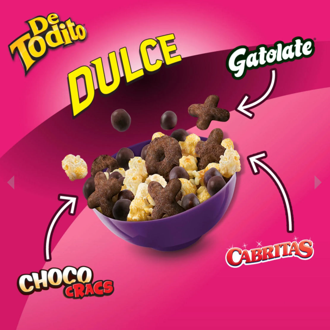 Evercrisp
Snack Detodito Dulce Gatolate , chococracs y cabritas 😋, 220