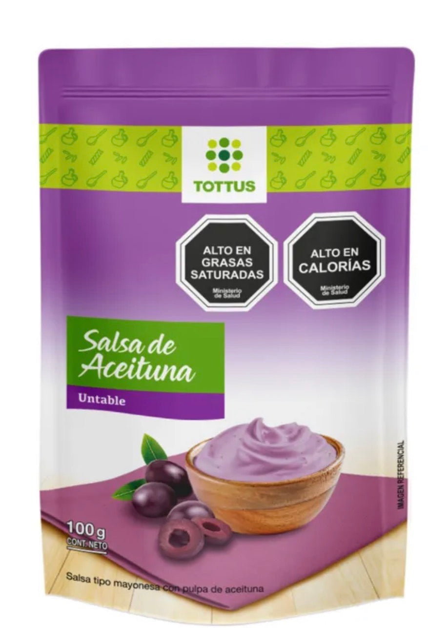 Salsa Untable De Aceituna Tottus 100 grs