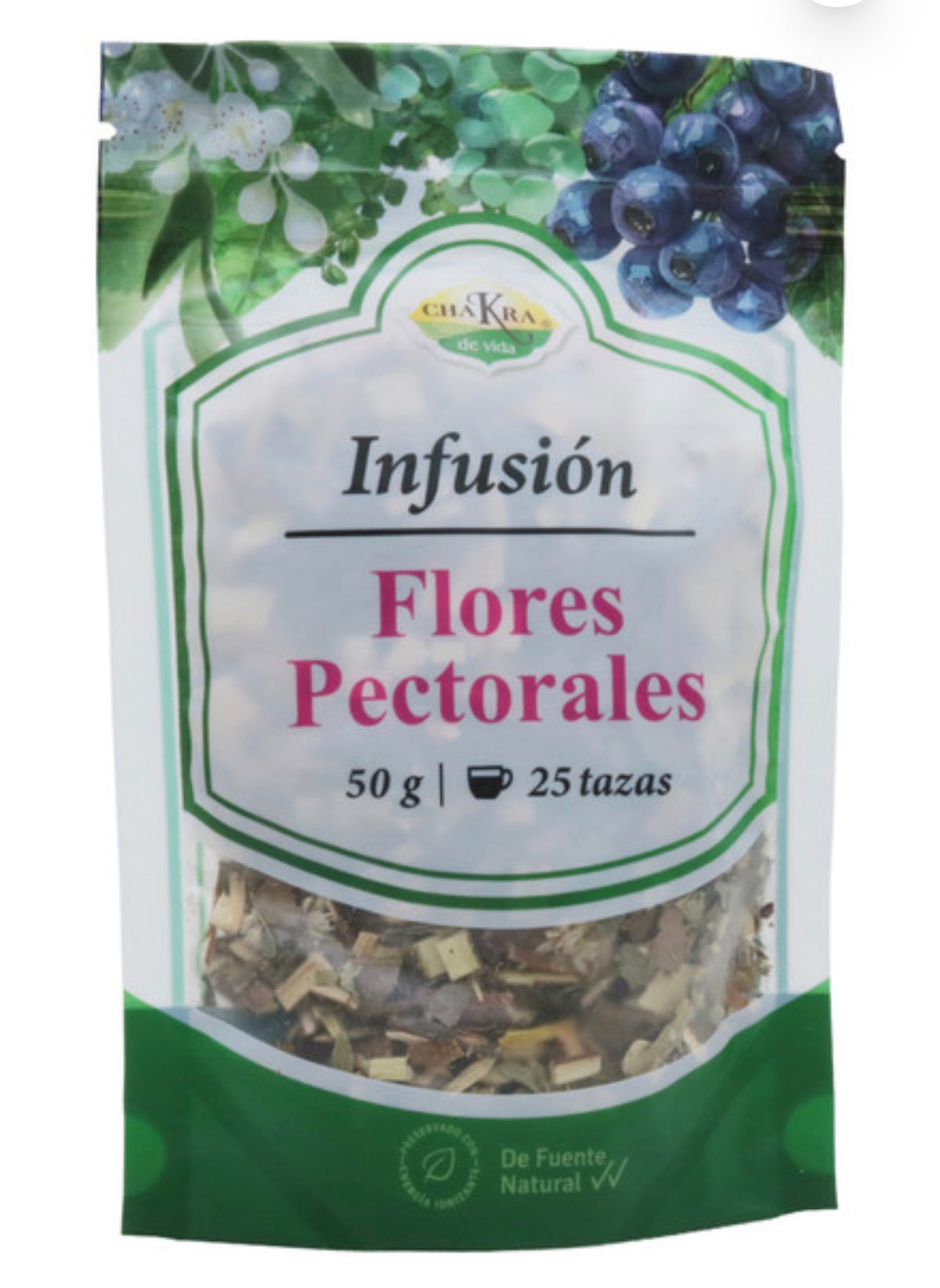 Infusión natural Flores Pectorales 50g, CDV