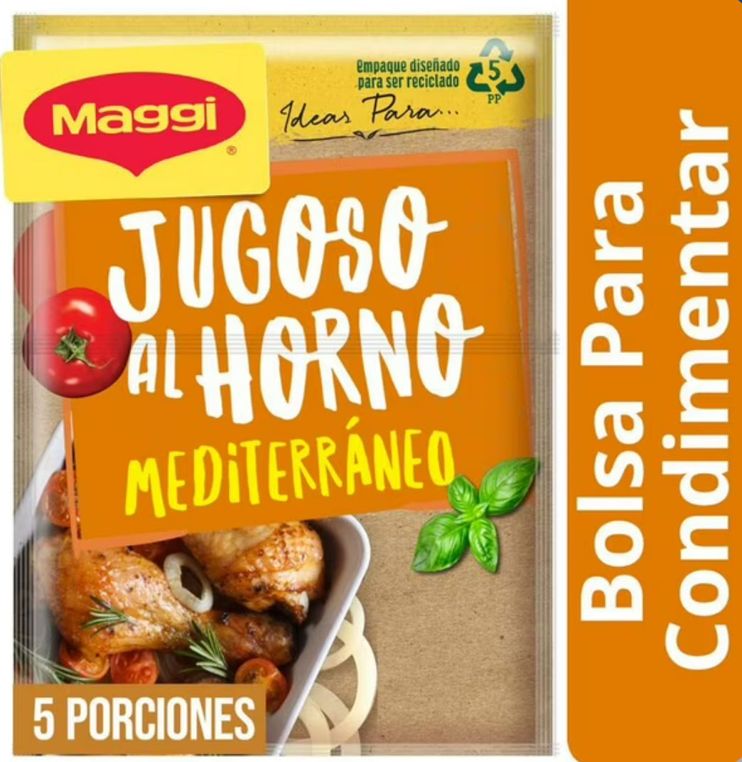 Maggi
Base Jugoso al Horno Mediterráneo (5 Porciones) Sobre, 25 g