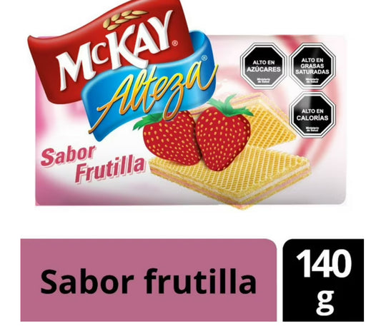 Mckay
Galleta Oblea Alteza Frutilla Paquete, 140 g