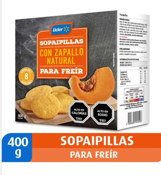Sopaipillas para freír congeladas 8 Un, 400 g