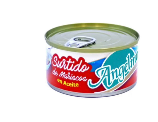 Angelmo
Surtido Caldillo Aceite Lata, Drenado 100 g - Neto 192 g