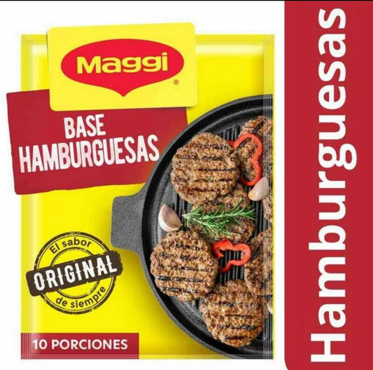Maggi
Base para Hamburguesas (10 Porciones) Sobre, 90 g