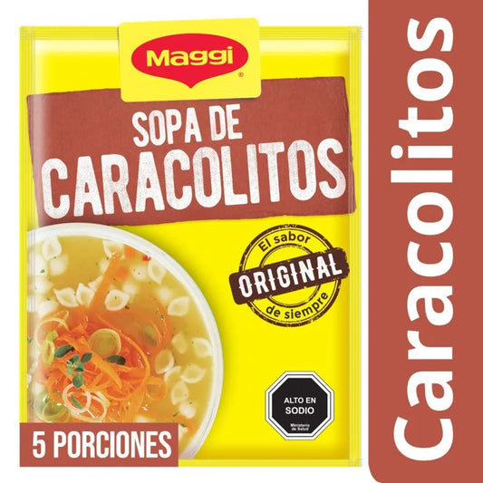 Sopa Maggi caracolitos 5 porciones 76 gramos