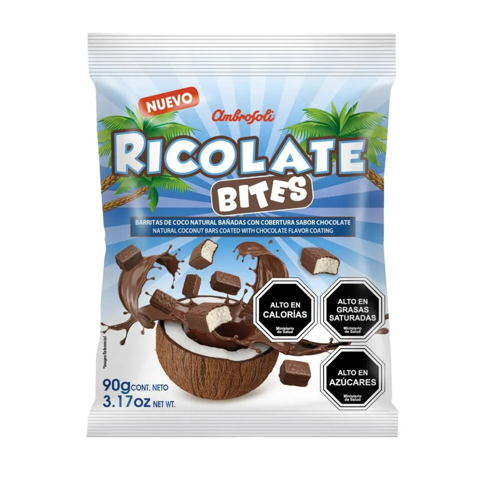 Calaf
Barritas de coco Ricolate chocolate bites 90 g