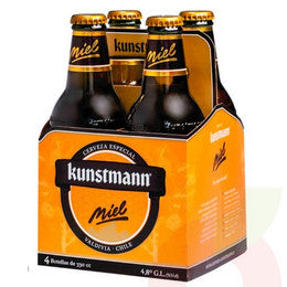 Pack 4 un ‼️Cerveza Kunstmann Sabor Miel  330 ml c/u