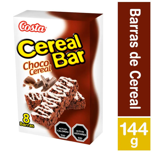 Pack barra cereal Costa Cereal Bar choco cereal 8 un de 18 g